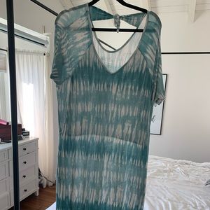 Latched Mama tie-dye dress